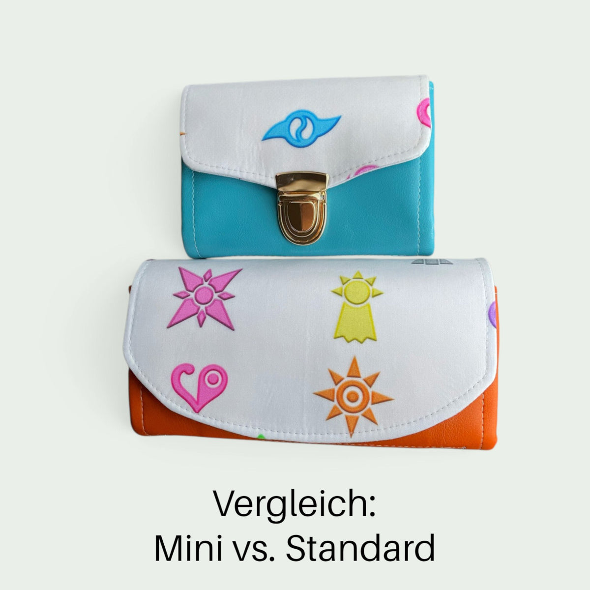 Schneckenschmiede Mini Portemonnaie mit Hundemotiv, personalisiert mit Namen, Akkordeon-Design und Kartenfächern