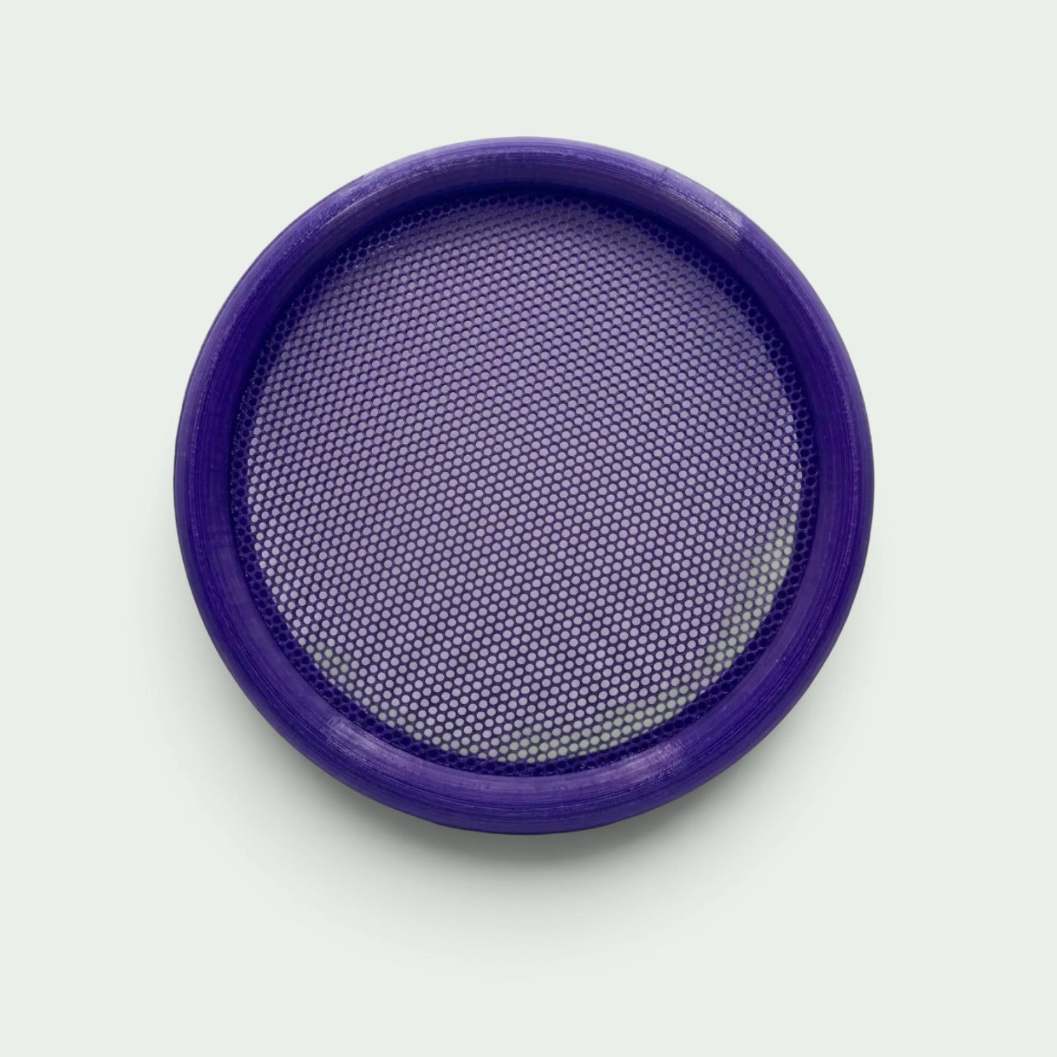 Schneckenschmiede runder magnetischer Pin-Bilderrahmen aus lila PETG für Sammlerstücke