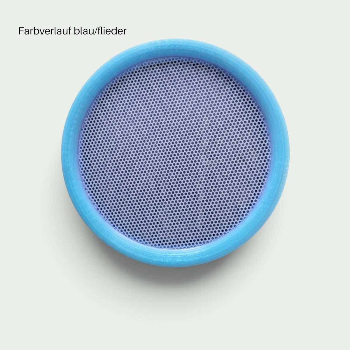 Schneckenschmiede runder magnetischer Pin-Bilderrahmen in Bubblegum-Farbverlauf aus blauem und fliederfarbenem PETG