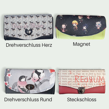 Schneckenschmiede Standard Portemonnaie Auswahl mit verschiedenen Mustern, Verschlüssen und Designs